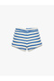 Elastic Waist Regular Fit Ecru Girls' Shorts 5Skg40061Ak