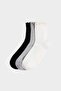 Women's Ruffled 3-Piece Cotton Long Socks G3578Axns