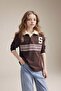 Polo Collar Printed T-Shirt Girls G8461A826Sp - 3