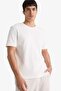Cotton Regular Fit Crew Neck Pique Short Sleeve T-Shirt F9675Ax26Sp