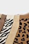 Women's Leopard Patterned 5-Piece Cotton Booties Socks G3569Axns - 4