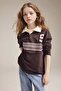 Polo Collar Printed T-Shirt Girls G8461A826Sp