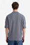 Breathable Loose Fit Crew Neck Short Sleeve Heavy Fabric Basic T-Shirt B4844Ax26Sp - 4