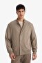 Stretchy Slim Fit College Collar Coat F9655Ax26Sp - 6