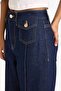 100% Cotton High Waist Cropped Jean Trousers G5828Ax26Sp - 4