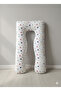 100% Organic Cotton Lined Pregnancy Support Pillow Orange Butterflies Pattern - 2