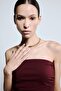 Women's Gold Steel Necklace G2860Axns - 2