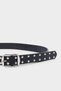 Women's Oval Buckle Faux Leather Casual Belt G7335Axns - 2