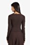 Fitted Lace Detailed T-Shirt G5703Ax25Wn - 5
