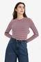 Loose Fit Striped Ribbed T-Shirt G8089Ax26Sp - 3