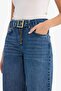 100% Cotton Wide Leg High Waist Long Jean Pants G6900Ax25Cw - 4