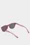 Round Claret Red Plastic Frame Black Glass Polarized Sunglasses Girls Child F4321A8Ns - 4