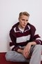 Boxy Fit Polo Neck Striped Sweatshirt G5091Ax25Wn - 3