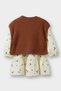 2-Piece Set Floral Print Vest Long Sleeve Dress Baby Girl G6855A525WN - 7