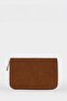 Women's Zippered Suede Wallet G8234Axns - 4