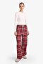 Regular Fit Checkered Flannel Pajama Bottoms G1605Ax25Wn