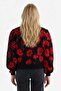 Regular Fit Crew Neck Floral Knit Sweater G8227Ax25Wn - 5