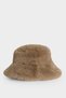 Women's Faux Fur Bucket Hat G8396Ax25Wn - 3