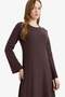 Crew Neck Long Sleeve Brioche Knit Maxi Dress G8779AX26SP - 3