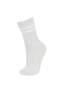 Women's 3-Piece Cotton Long Socks B8838Axns - 3