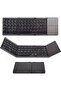 Ultra Thin Mini Bluetooth 3.0 Foldable Keyboard Wireless Folding BT With Touchpad Keyboard - 2