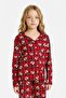 100% Cotton Checkered Teddy Bear Pajama Set for Girls G7434A825Wn - 3