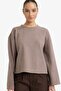 Relax Fit Crew Neck Long Sleeve Cotton T-Shirt G7716Ax25Wn