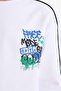 Oversize Wide Fit Crew Neck Printed Long Sleeve T-Shirt Boys G6204A825Cw - 5