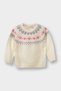 Crew Neck Christmas Themed Knitwear Sweater for Baby Girl A5672A525Au