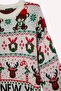Christmas Themed Regular Fit Crew Neck Sweater F4384Ax25Cw - 4