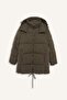 Warm Water-Repellent Regular Fit Hooded Parka F3557Ax25Wn - 7