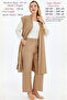 Plus Size Women's Summer Oversized Hijab Pants Anti-Sweat Belted Pocketed Vest Two-Piece Mother Set