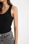 Slim Fit U-Neck Basic Rib Knit Undershirt C9826Axns - 4