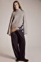 Wool Blend Turtleneck Oversized Fit Knitwear Sweater F3252Ax25Wn - 2