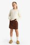 Crew Neck Knitwear Sweater for Girls F2748A825Wn - 4