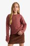 Crew Neck Knitwear Sweater for Girls F2748A825Wn - 5