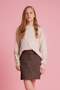 Loose Fit Crew Neck Knitwear Sweater for Girls G3063A825Au