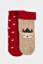 New Year's Themed Seamless 2-Piece Cotton Long Socks for Baby Girl G3992A5Ns - 2