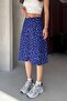 Women's Midi Length Patterned Wrap Skirt - 2