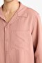 Relax Fit Apache Collar Woven Long Sleeve Shirt F6342Ax25Au - 5