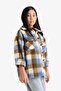 Checked Long Sleeve Shirt for Girls F3385A825Wn - 4