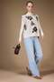 Regular Fit Crew Neck Floral Knit Sweater G0715Ax25Wn - 2
