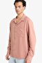 Relax Fit Apache Collar Woven Long Sleeve Shirt F6342Ax25Au