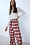 Regular Fit Long Length Flannel Checkered Pajama Bottoms F3673Ax25Wn - 2