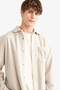Warm Regular Fit Fleece Long Sleeve Shirt F0105Ax25Wn - 4
