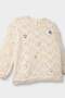 Crew Neck Floral Cotton Acrylic Knitwear Sweater Baby Girl G2317A525Wn - 2