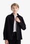 100% Cotton Oversized Polo Collar Velvet Long Sleeve Shirt for Boys F1505A825Wn - 4