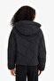 Water Repellent Regular Fit Hooded Coat F2803Ax25Wn - 8