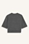Oversize Wide Fit Crew Neck Printed Sweatshirt Girls G2461A825Au - 6