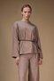 Regular Fit Crew Neck Tie Detail Thessaloniki Long Sleeve Blouse G3392Ax25Au